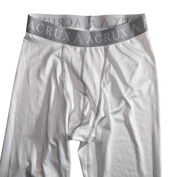 ACRUX White Performance Gear Tights Pants Sports Size M Athletic Men's Jogger - Picture 4 of 12